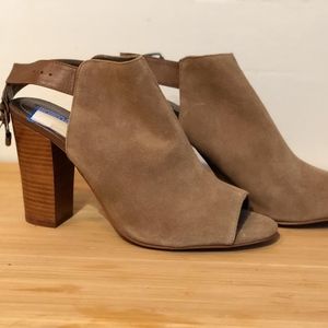 Tan Sling Back Booties